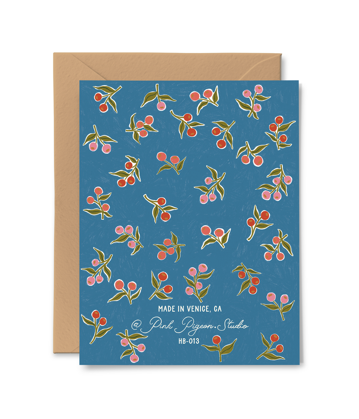 Blue Dahlia Birthday Card