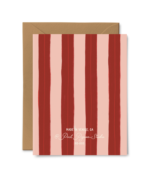 Peace and Joy Wreath Card