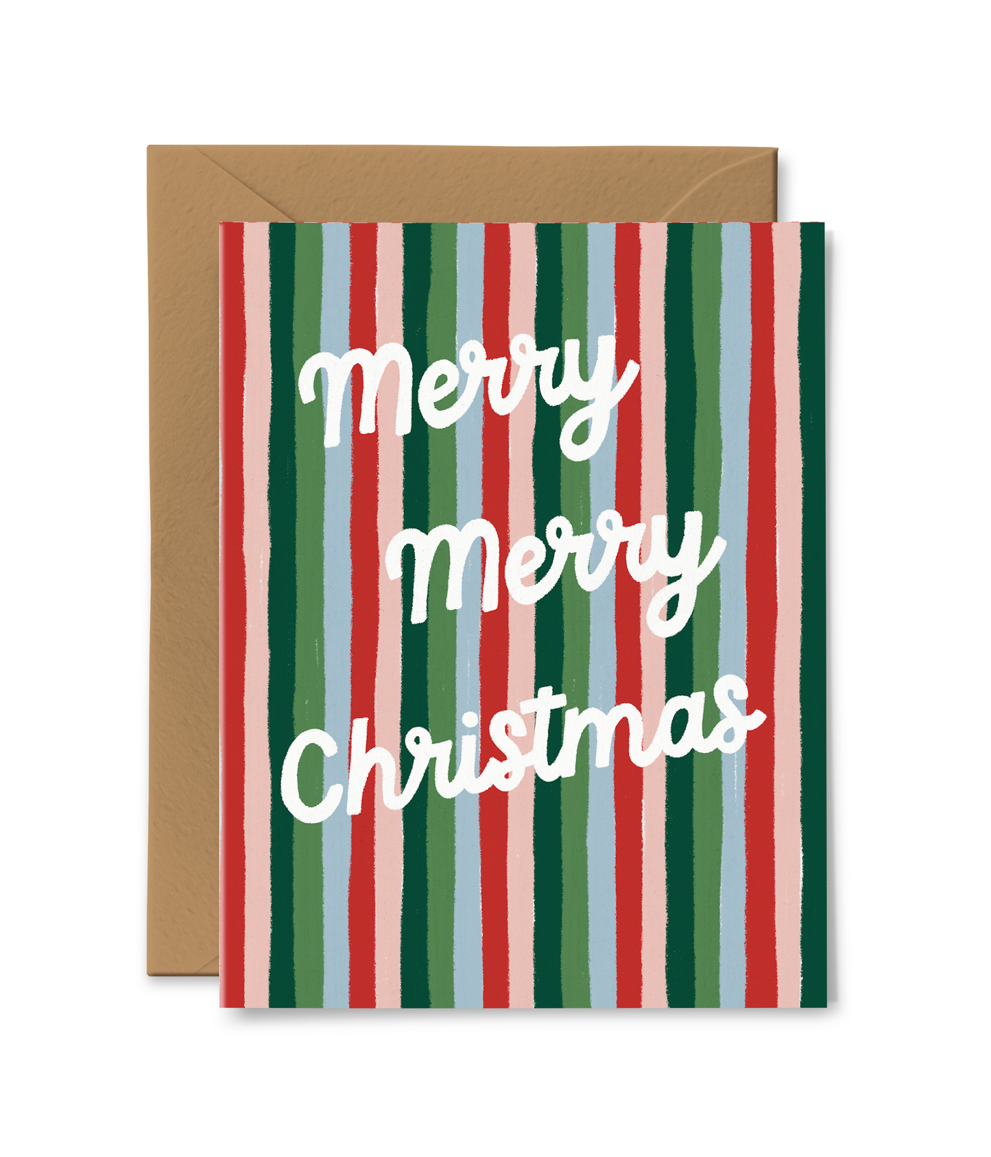 Merry Christmas Stripes Card