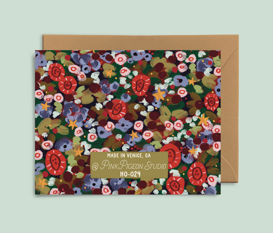 Christmas Florals Card
