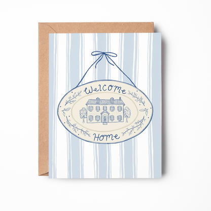 Welcome Home Plaque Card