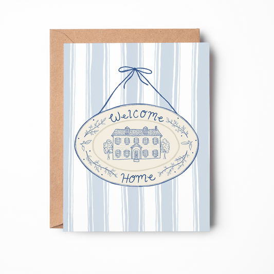 Welcome Home Plaque Card