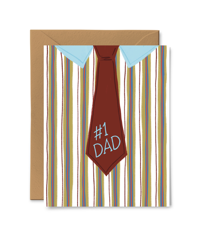 Neck Tie Dad Card