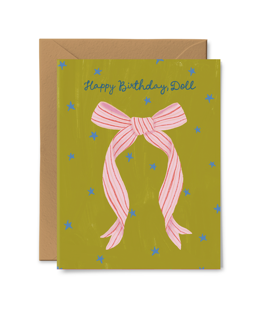 Happy Birthday, Doll Card