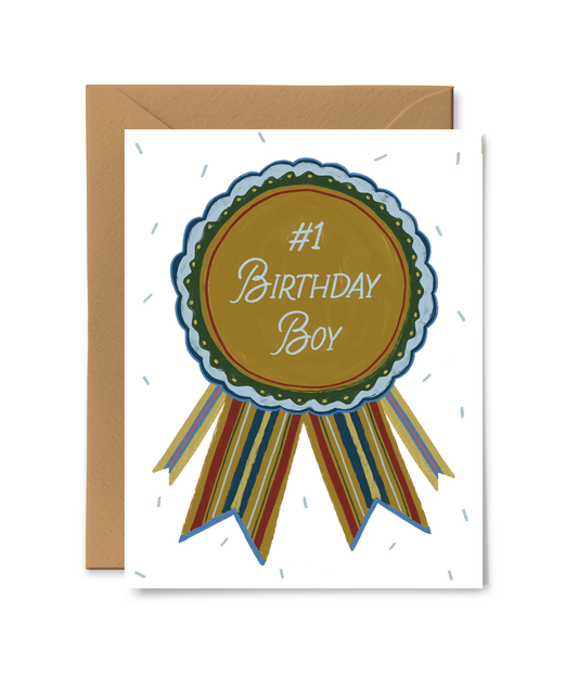 Birthday Boy Ribbon Card