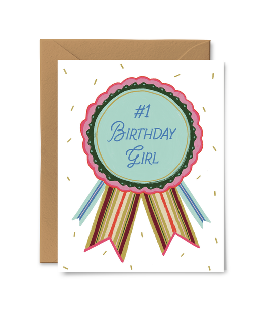 Birthday Girl Ribbon Card