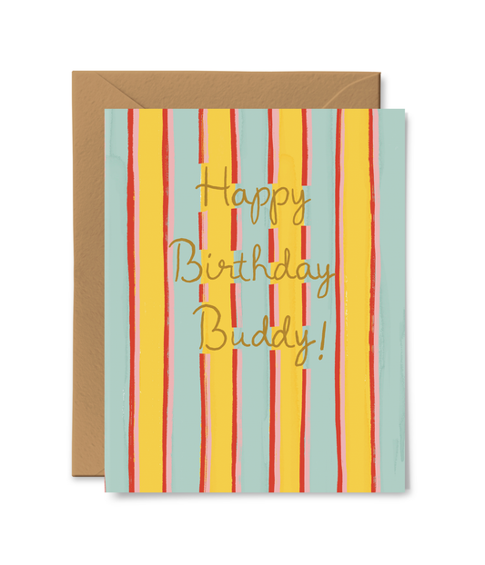 Happy Birthday Buddy Card