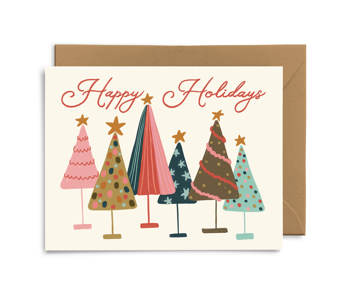 Happy Holidays Tree Card
