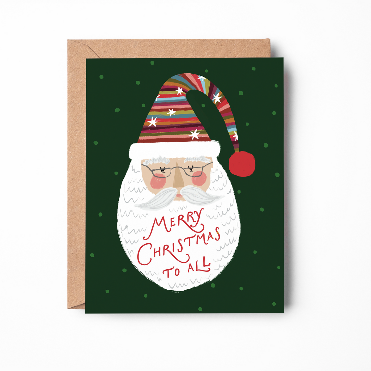 Rosy Cheeks Santa Card