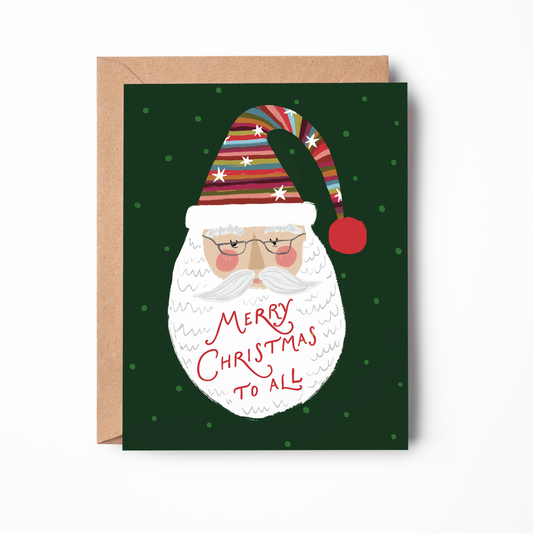 Rosy Cheeks Santa Card