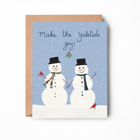 Yuletide Snowmen Card