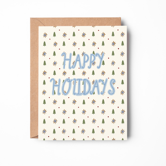Holiday Tree Pattern Card