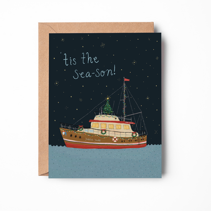 Holiday Boat Card