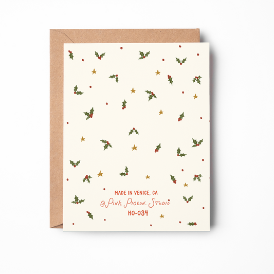 French Hens Holiday Card