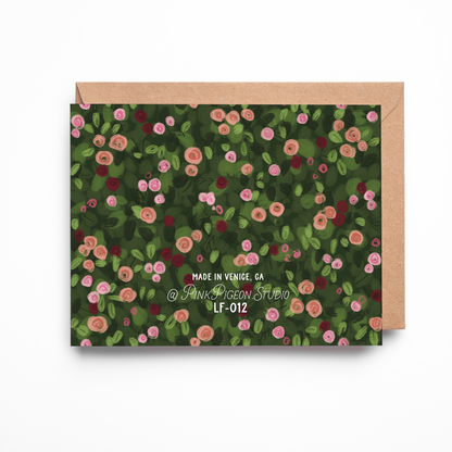 Swan Flower Field Card