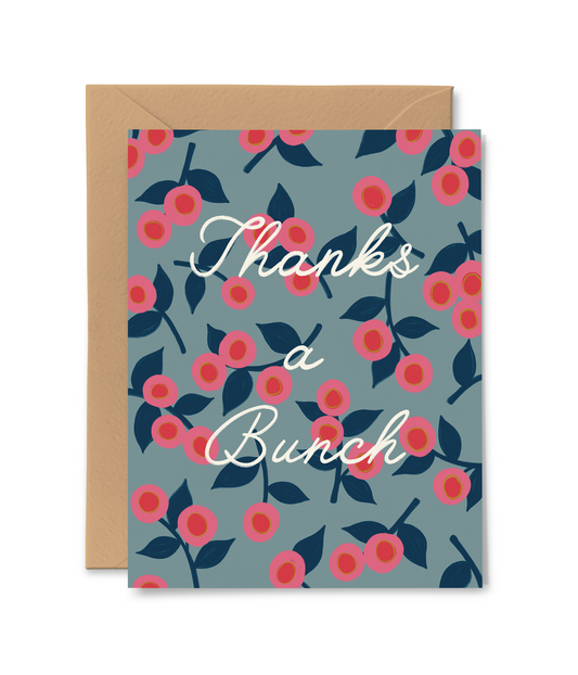 Pink Bulbs Thank You Card