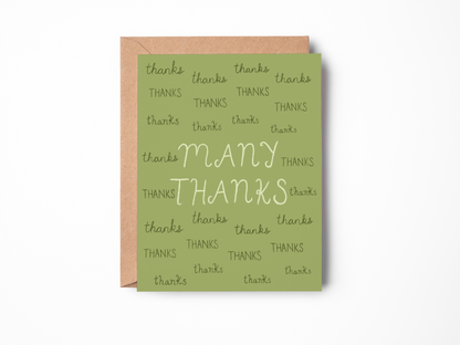 Many Thanks Card