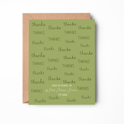 Many Thanks Card