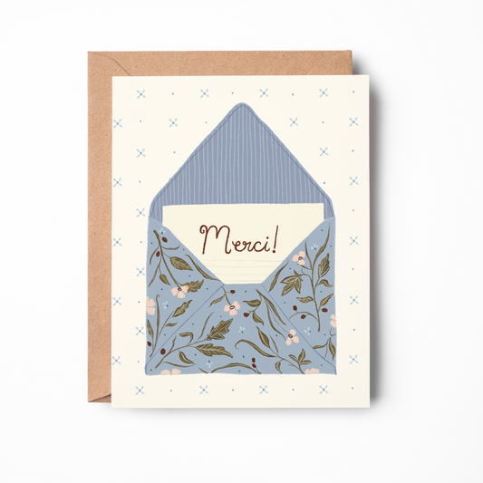 Merci Envelope Card