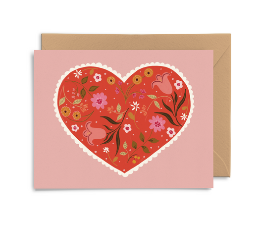 Floral Heart Card